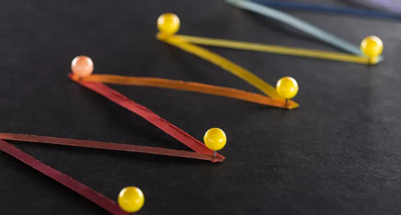 Schemat ścieżki przepływu informacji pomiędzy kolejnymi punktami